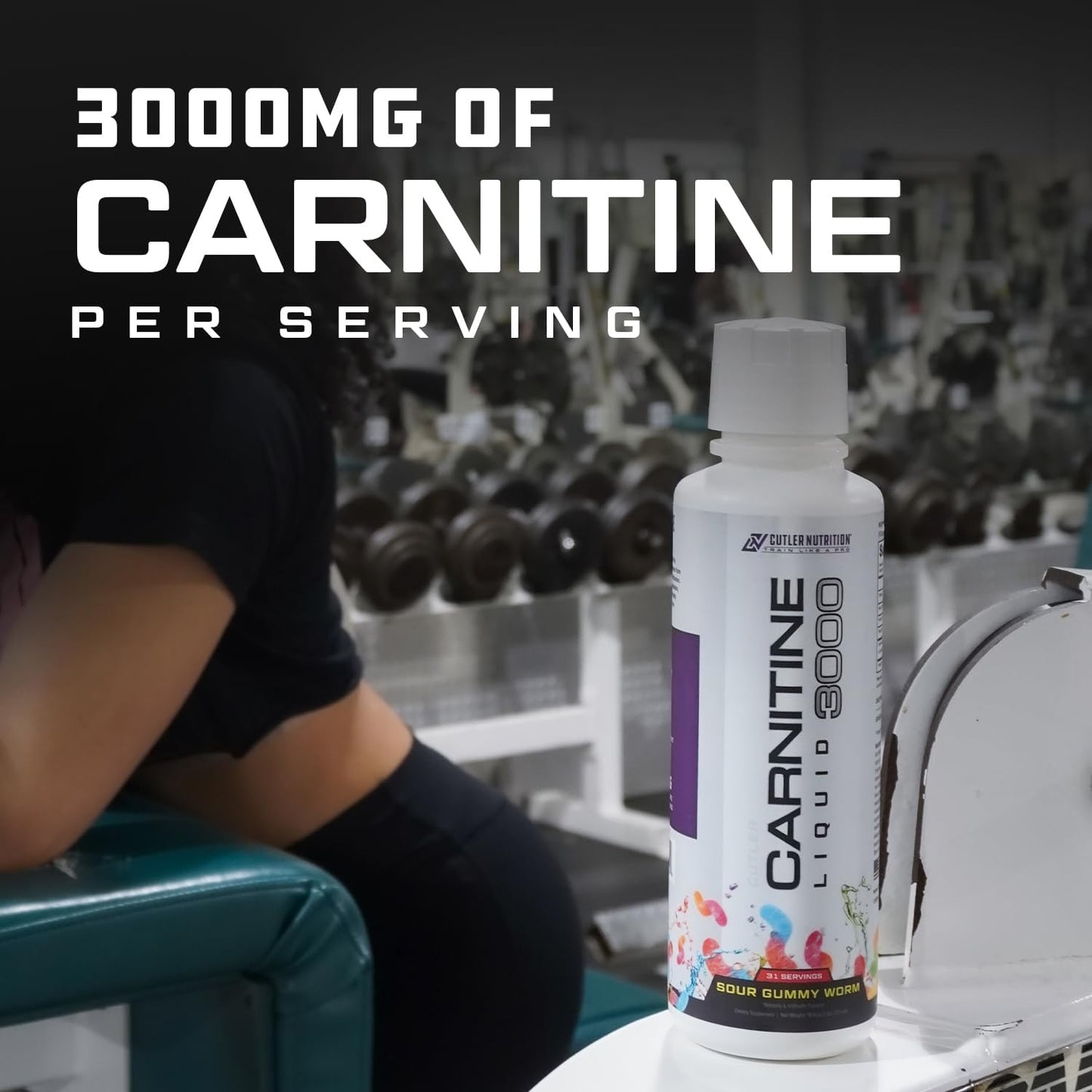 Cutler Nutrition Liquid L-Carnitine - Pre-Workout Formula for Energy and Muscle Support