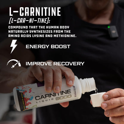 Cutler Nutrition Liquid L-Carnitine - Pre-Workout Formula for Energy and Muscle Support