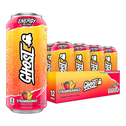GHOST Energy Drink - 12 Pack, - Energy & Focus, No Artificial Colors - Gluten Free